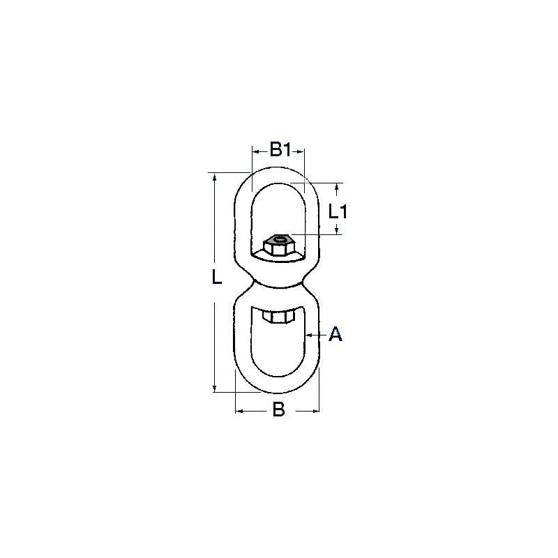 Emerillon inox AISI 316 