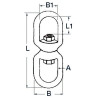 Emerillon inox AISI 316 Emerillon inox AISI 316