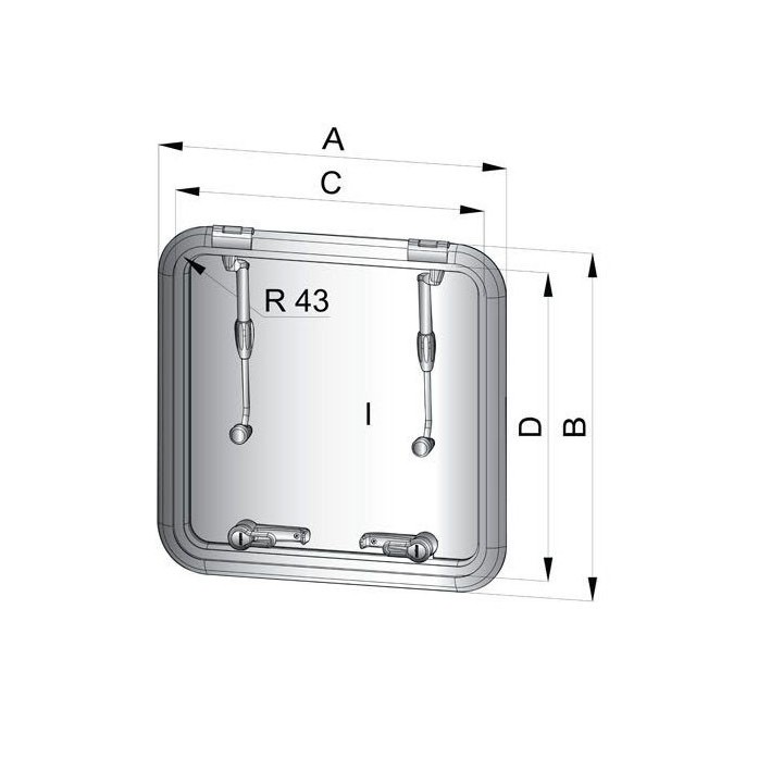 Panneau de pont type Altus 47x47 cm | Oloupdemer.com