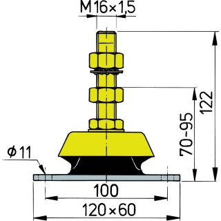 SUPPORT-MOTEUR TYPE K100 (PCE)