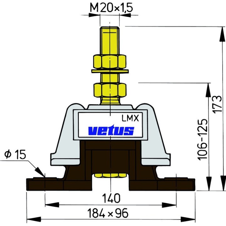 SUPPORT MOTEUR LMX140