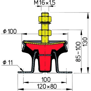 SUPPORT MOTEUR HYDRAULIQUE