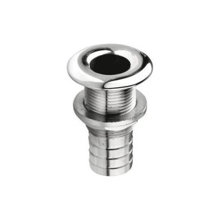 Passe-coque inox poli - fileté cannelé 23 mm | Oloupdemer