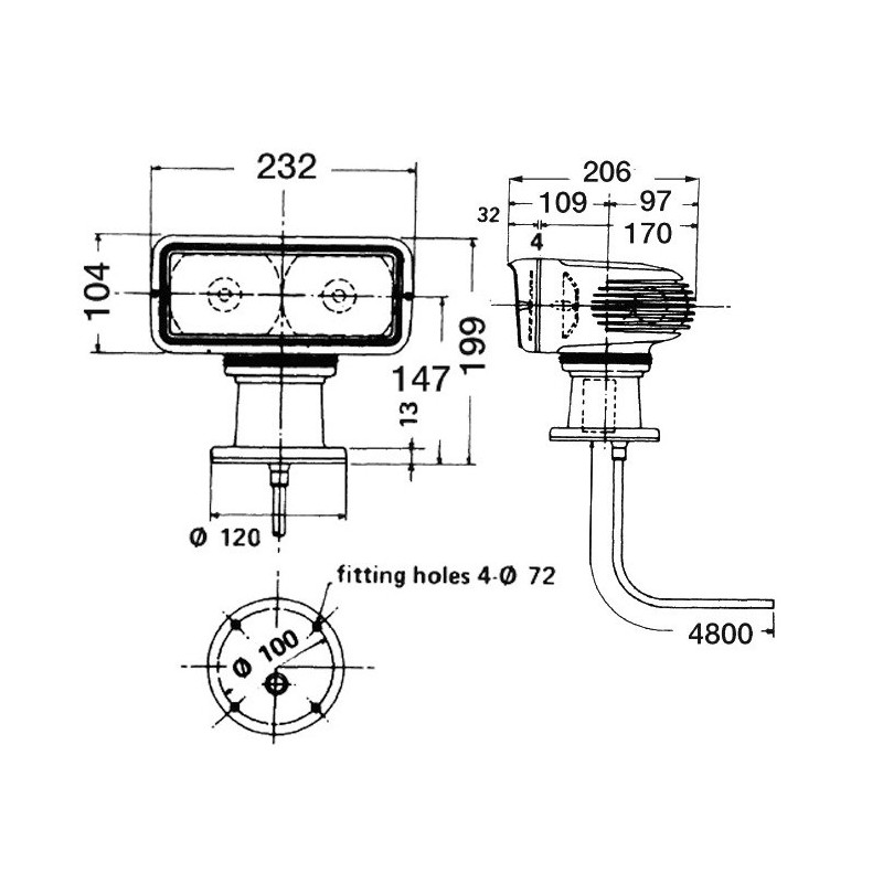 Projecteur à commande à distance Shanshin 