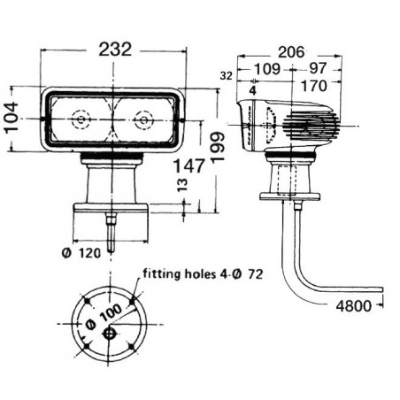 Projecteur à commande à distance Shanshin 