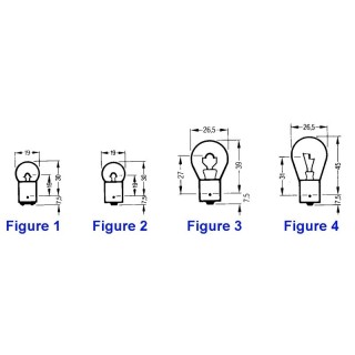 AMPOULE 24V 20W BA15D SPHÃRIQUE Ã25X47MM (UV10)