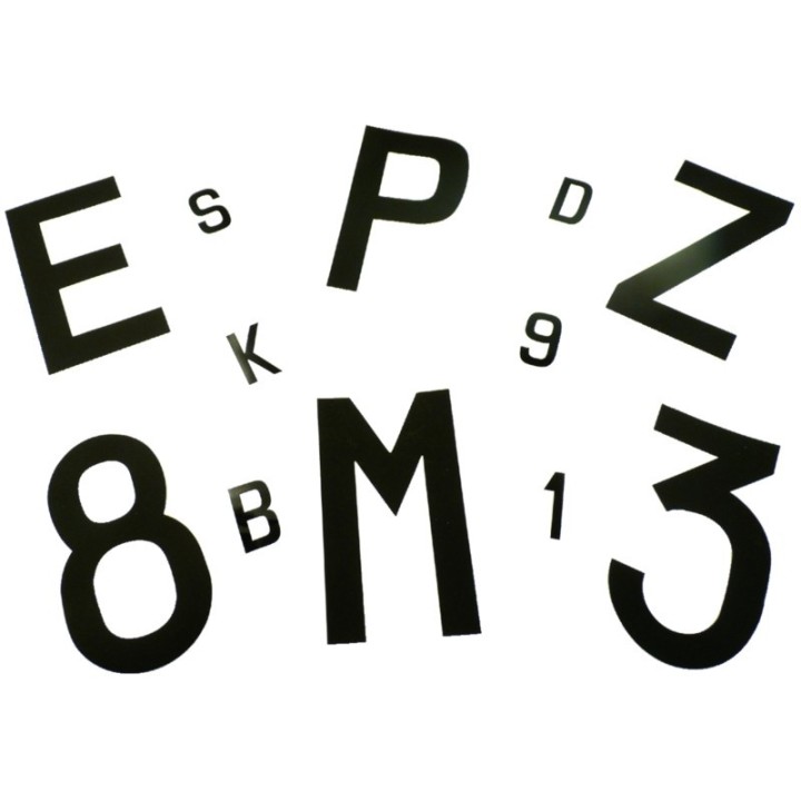 1 LETTRE X PLASTICOLOR BLANC HT 120MM (UVX10)
