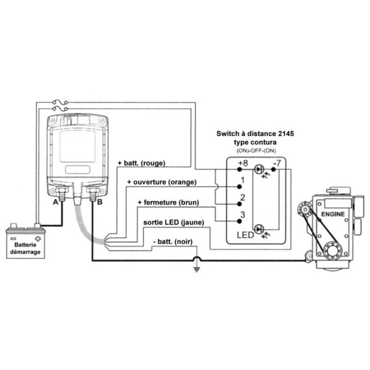 RELAIS BISTABLE ML-RBS 12V - 500A + INTERRUPTEUR