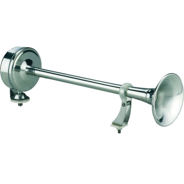 Trompe 12V acier inox EMX1 long 470mm