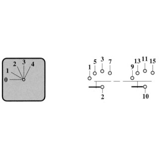 COMMUT 10A 2P 0-1-2-3-4