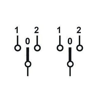 COMMUT 20A 2P 1-0-2 IP65