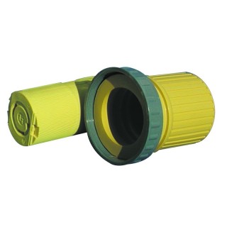 CAPUCHON JAUNE Ã COLLERETTE POUR PRISES 50A ET 63A