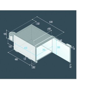 REFRIGERATEUR SEASPECIAL C47 NOIR A TIROIR AIRLOC