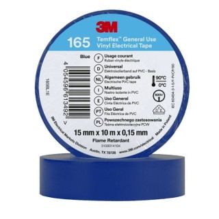 Scotch électrique Temflex 165 bleu 15mm x 10m | isonautique.com.com