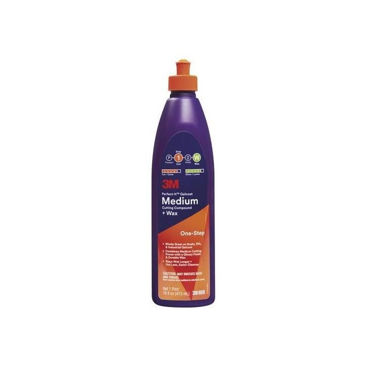 Perfect it liquide à polir et cire moyen - Bouchon orange | Oloupdemer.com