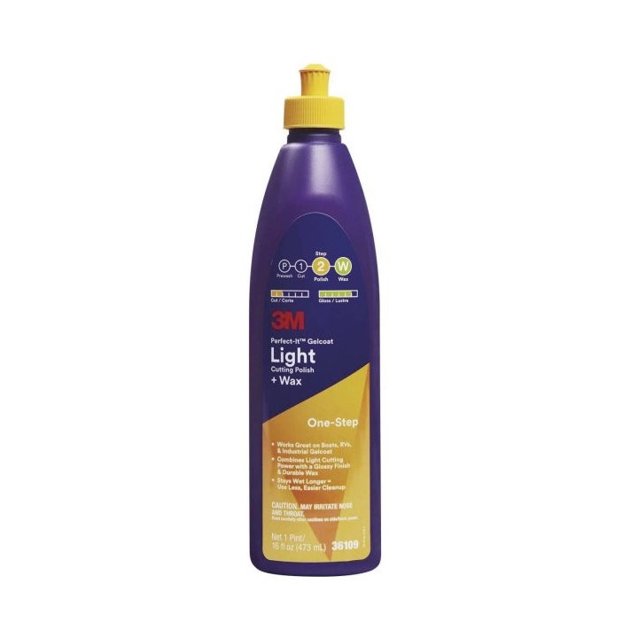 Perfect It Gelcoat - Liquide à polir léger - Bouchon jaune | Oloupdemer.com