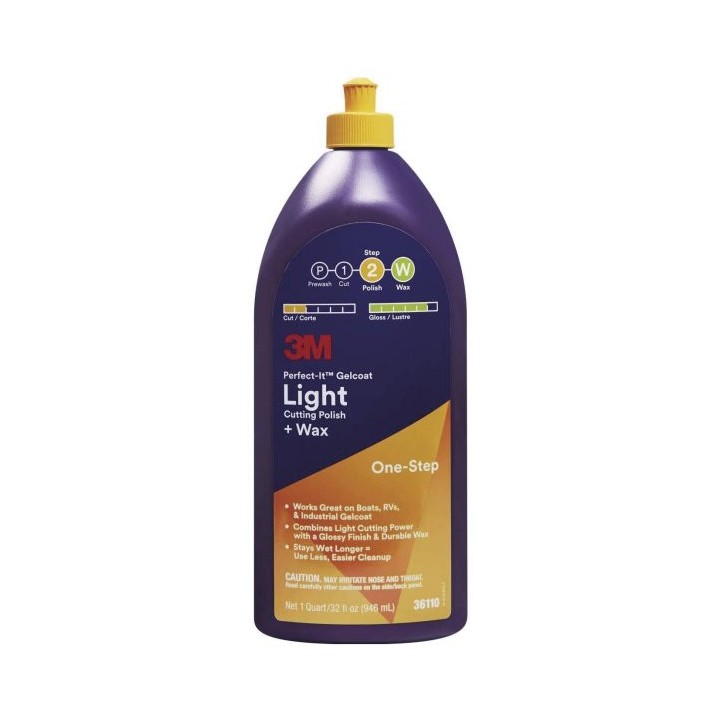 Perfect It Gelcoat - Liquide à polir léger - Bouchon jaune | Oloupdemer.com