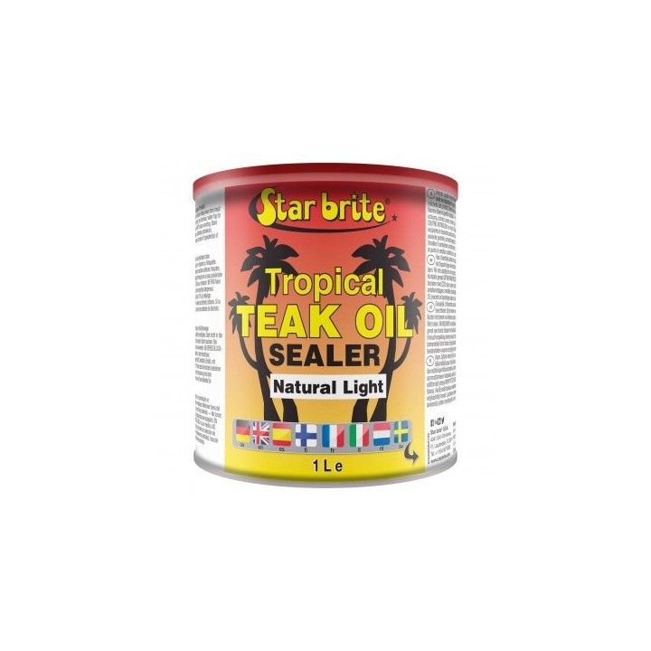 Huile de teck naturelle Tropicale 1Litre NATURAL LIGHT