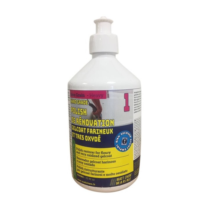 Hard grade rénovateur de gelcoat 700 g