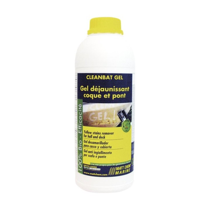Cleanbat gel déjaunissant coque et pont | Oloupdemer.com