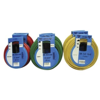 Câble 48AU Ird 1mm² rouge - 25m | Oloupdemer