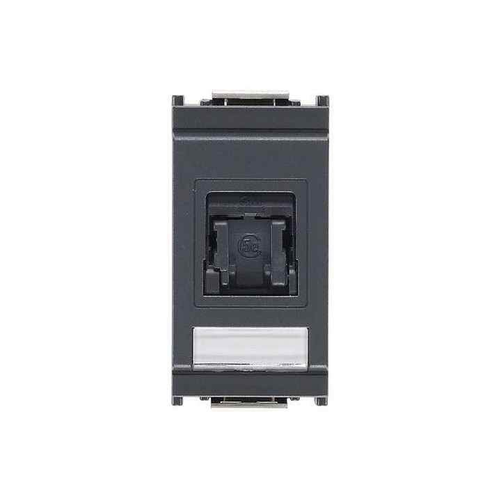 Prise RJ45/EDP Cat5e - gris | O loup de mer