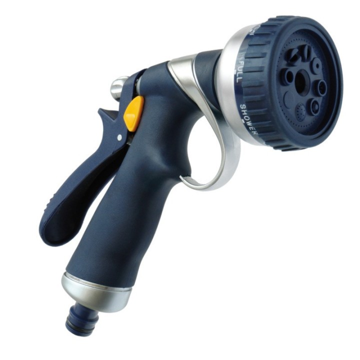 1 PISTOLET ALU 8 TYPES ARROSAGES-ANTIDERAPANT