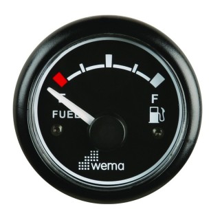 Blackline ø52mm niveau carburant - noir (standard EU)