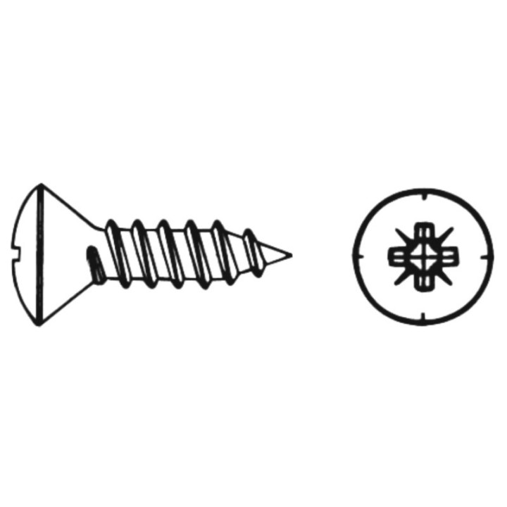VIS TOLE T.F.B POZI 3.5X25