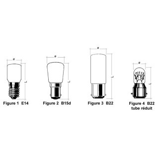 AMPOULE 24V 25W E14 POIRETTES Ã28X64MM (UV10)