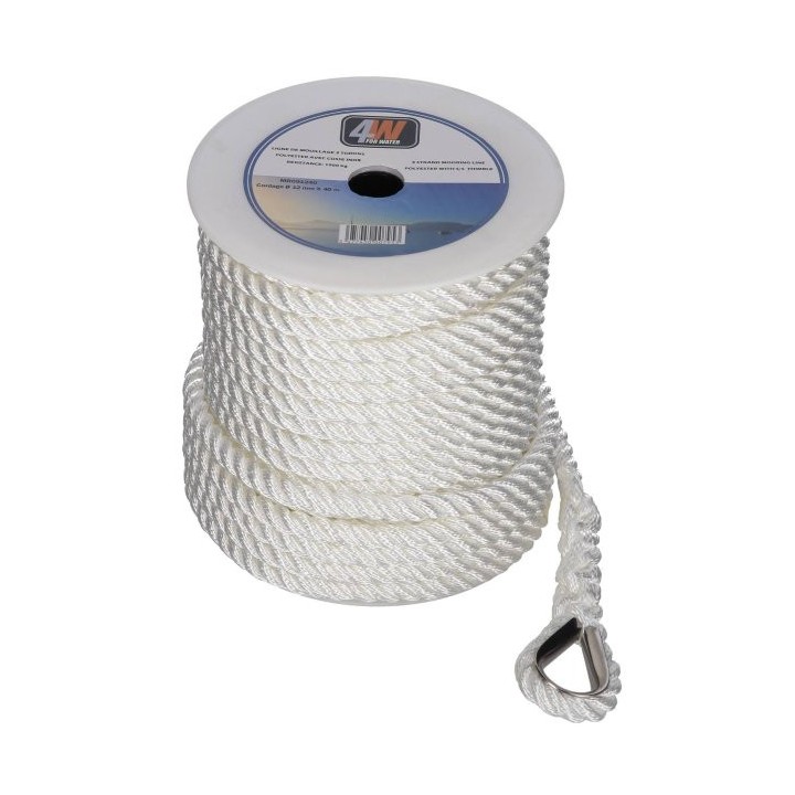 BOSSE MOUILLAGE 12 X 40MT COSSE INOX | O LOUP DE MER