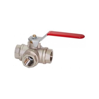 Vanne à bille 3 voies - 3/4'' - modèle L - PN32 | Oloupdemer