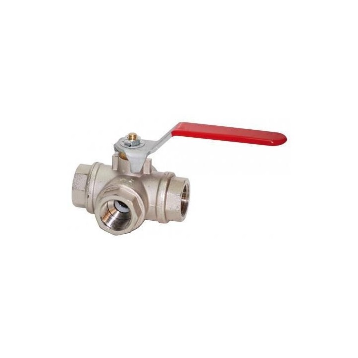 Vanne à bille 3 voies - 3/4'' - modèle L - PN32 | Oloupdemer