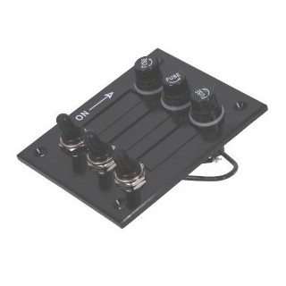 Tableau électrique étanche - 3 positions - bakélite noire| Oloupdemer.com