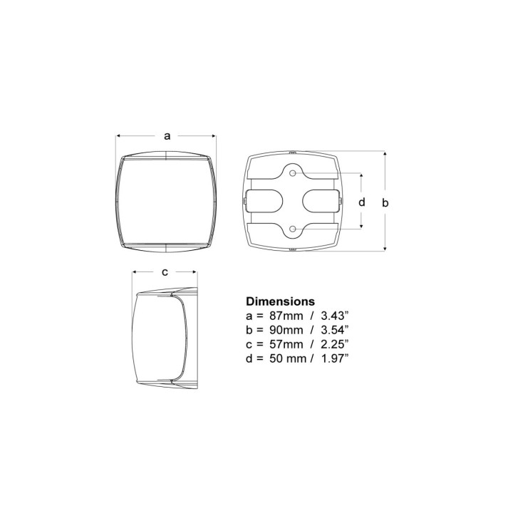 Feu NaviLED Pro de navigation 112,5° rouge 2mn - blanc