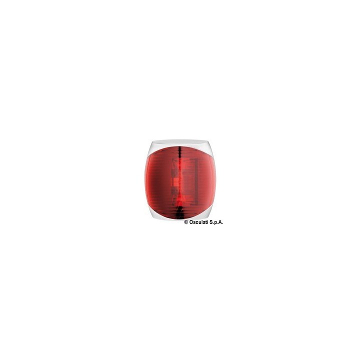 Feu de navigation Sphera II rouge corp ABS blanc