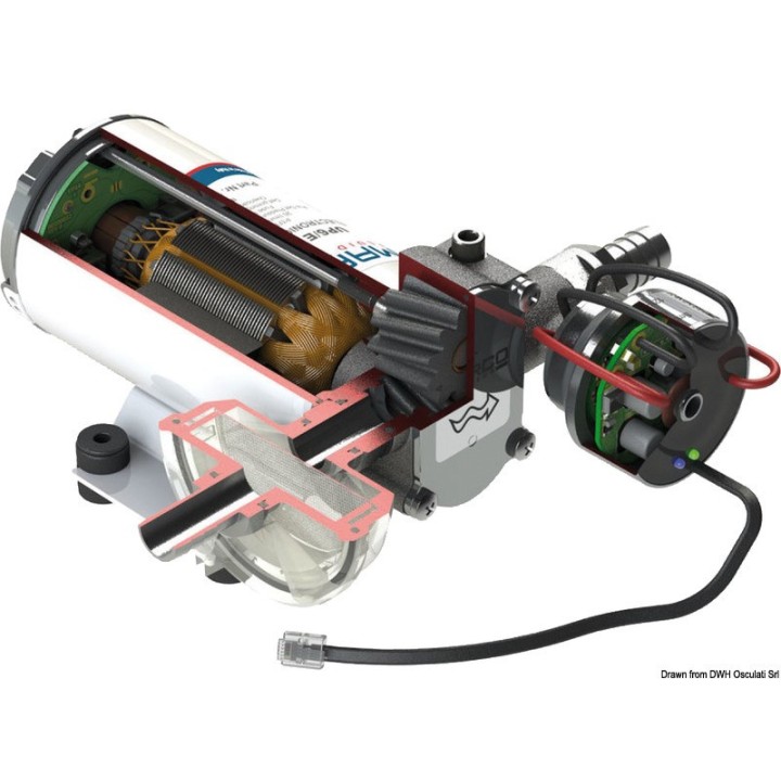 Groupe d'eau UP6/E avec contrôle électronique - 12/24V - 26L/min | oloupdemer.com