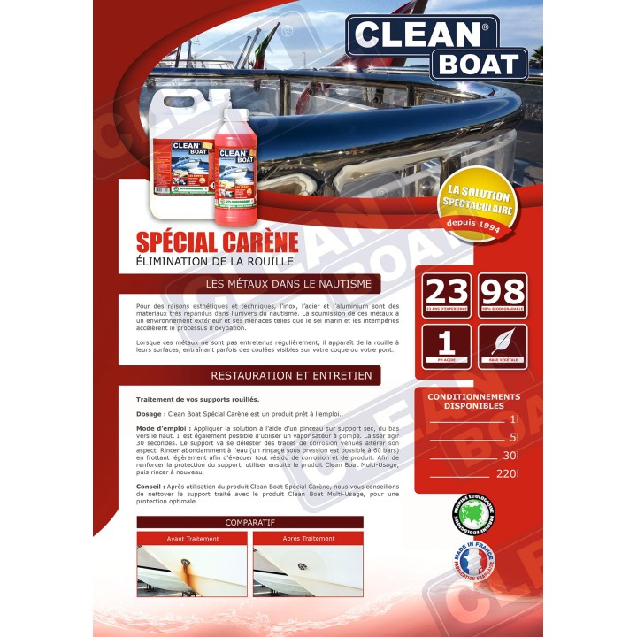 Nettoyant Spécial Carène 1L - CLEAN BOAT | Oloupdemer.com