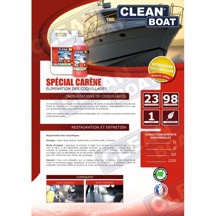 Nettoyant Spécial Carène 1L - CLEAN BOAT | Oloupdemer.com