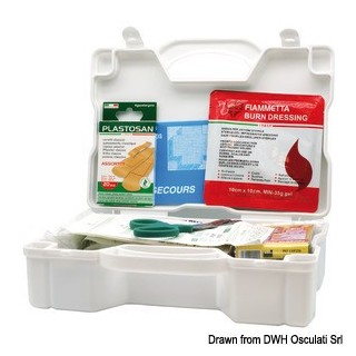 Trousse de secours de bord réglementaire pour la navigation hauturière de plus de 60 miles des côtes