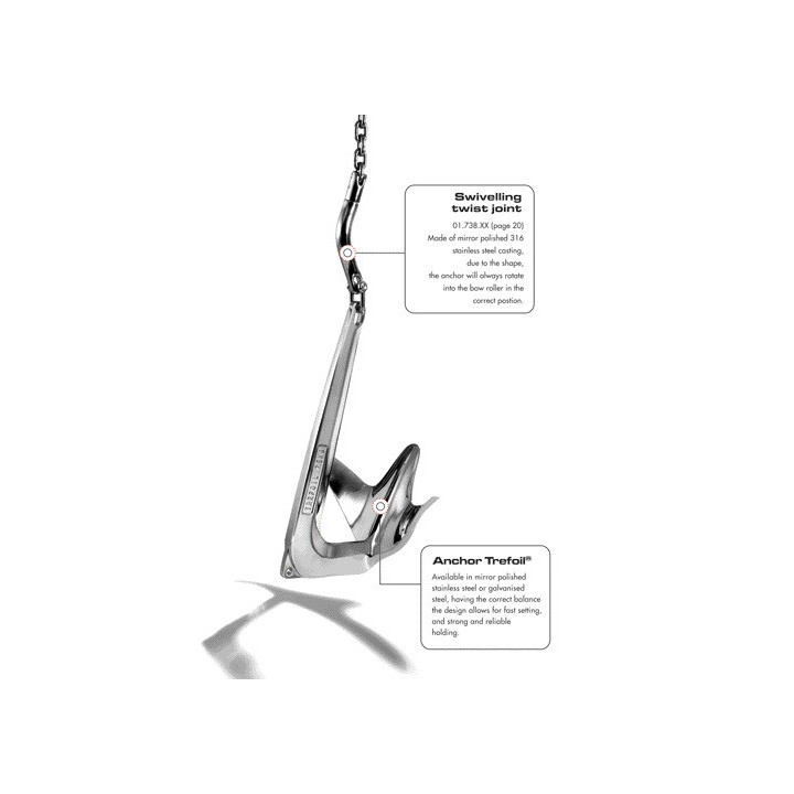 Jonction Twist chaîne/ancre 10 à 12 mm | isonautique.com.com
