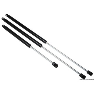 Ressort à gaz oeil-sphère 550 mm 20 kg