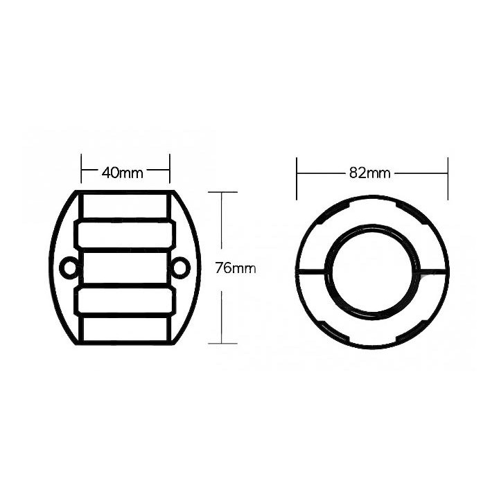 Anode Zinc - Noix d'arbre Ø40mm | Oloupdemer.com