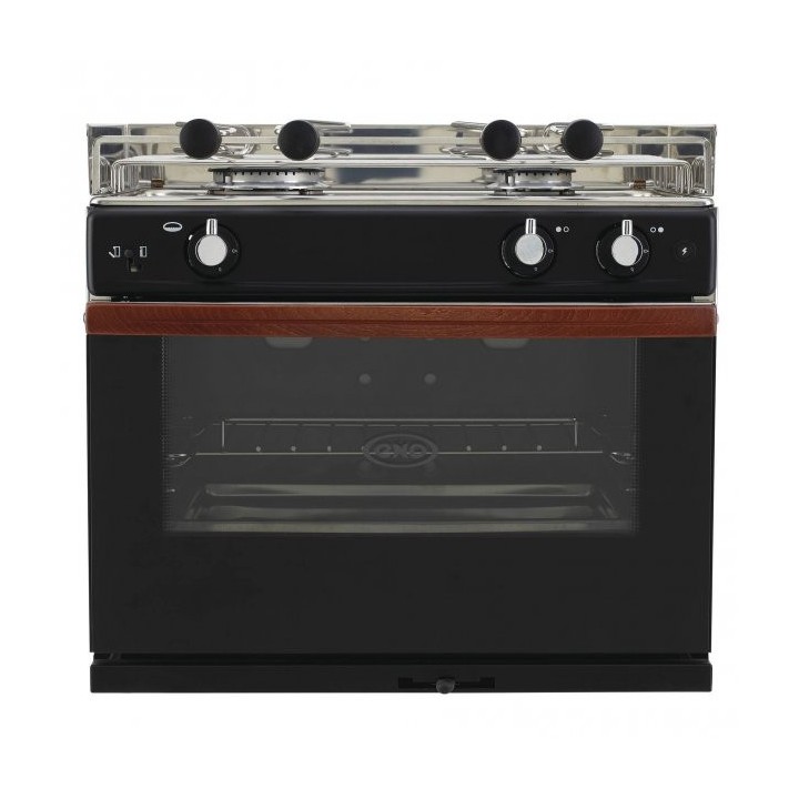 Réchaud + four Gascogne - 2 feux inox + four et allumage intégré