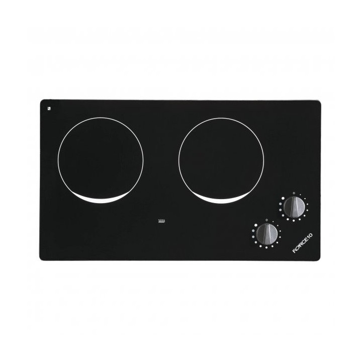 Plaque encastrable électrique vitrocéramique - 2 zones