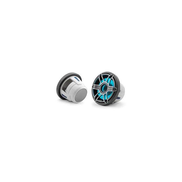 Haut parleurs marine M6-770 gris style sport avec leds (boîte de 2)