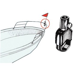 Support pour mât de pavillon 