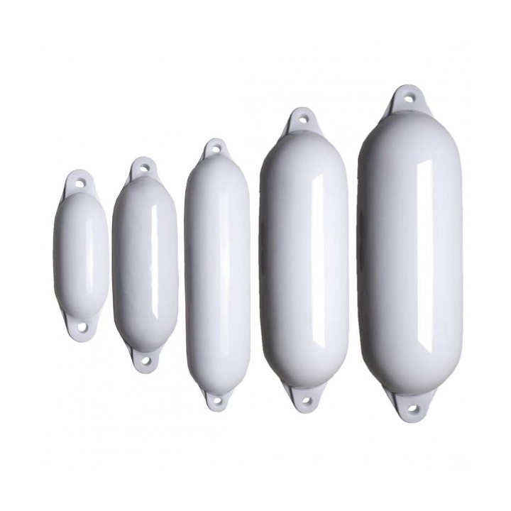 Pare battage 2 yeux blanc 19x68cm avec cordage