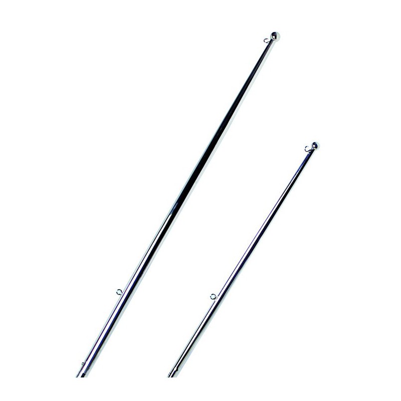 Mât de pavillon avec boule terminale