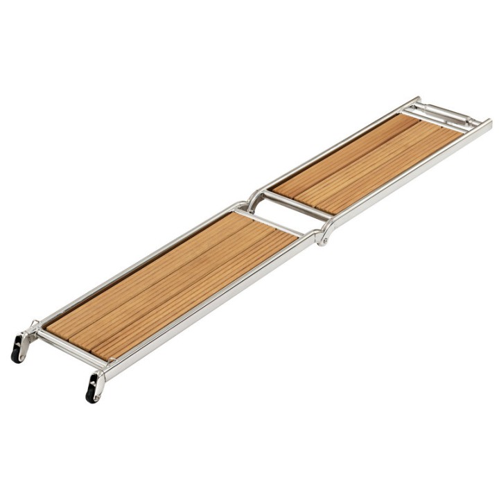 Passerelle pliable AISI316/iroko 220 cm